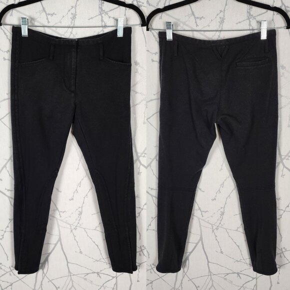 3.1 Phillip Lim Black Stretch Knit Mid Rise Skinny Ankle Pants - Picture 2 of 7